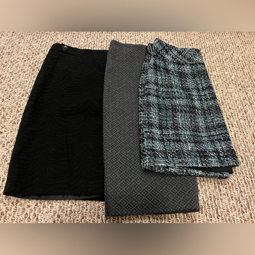 THREE SKIRTS from LOFT and Ann Taylor!! Sizes M and 8